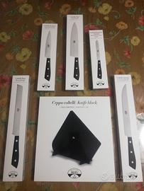 Set Coltelleria Berti Compendio 5 Coltelli + Ceppo