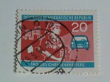Francobollo germania orientale ddr 1960