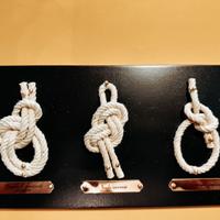 FORMELLE  CON MINIATURE NODI E ACCESSORII  VELIERI