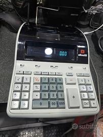 Calcolatrice Olivetti Logos 812 con 9 rotoli
