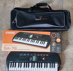pianola casio sa 76 con sacca porta pianola