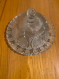 Antica burriera di vetro