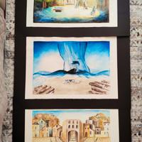 3 Tavole di scenografia a gouache. 45*60 cm