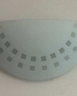 2 applique mezzaluna con quadretti grigi