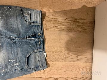 jeans con brillantini