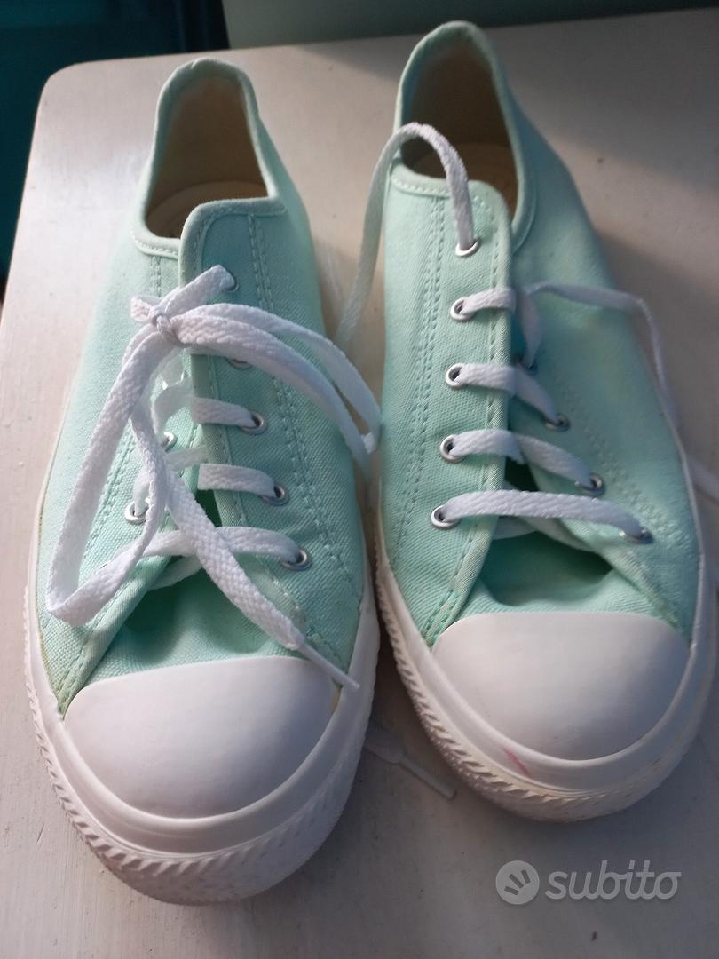 converse all star originali verde acqua n 37 5 Abbigliamento e Accessori In vendita a Torino