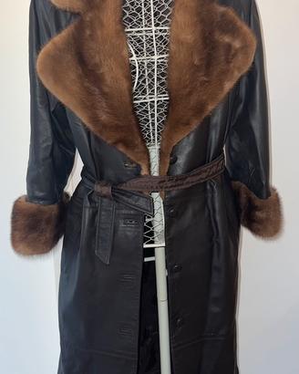 Vbtage cappotto in pelle visone