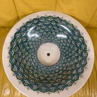 Lampadario in ceramica di Deruta