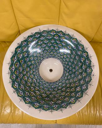 Lampadario in ceramica di Deruta