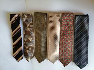 6 cravatte seta Ungaro & C.