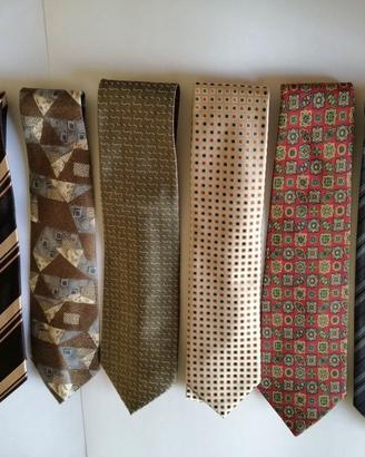 6 cravatte seta Ungaro & C.