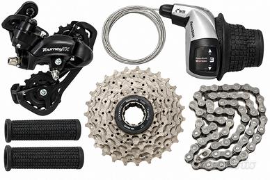 kit cambio shimano tourney 8v completo