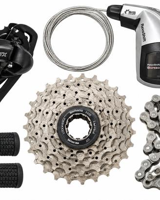 kit cambio shimano tourney 8v completo