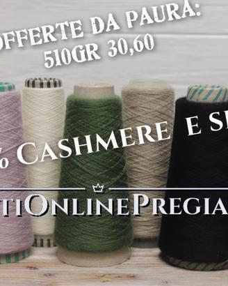 Filati in rocche In Cashmere e Cachemire seta