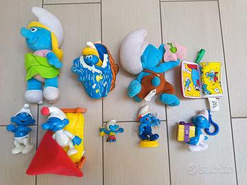 Lotto Puffi Articoli Puffosi Peluche Kinser ecc.