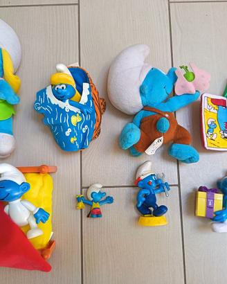 Lotto Puffi Articoli Puffosi Peluche Kinser ecc.