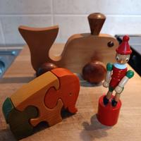 Giocattoli in legno vintage