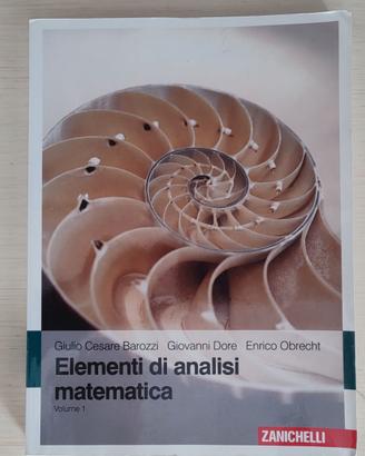 libro testo "Elementi di analisi matematica" vol.1