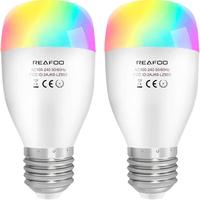 [2 Pezzi] REAFOO - Lampadina E27 Smart WiFi Alexa