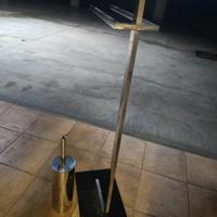 Porta salviette con base in vetro color antracite 