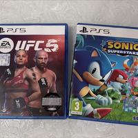 Ufc e sonic PS5 nuovissimi