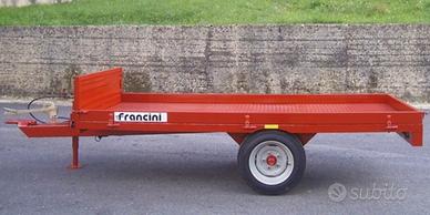 Rimorchio monoasse francini pb 22b porta bins cass