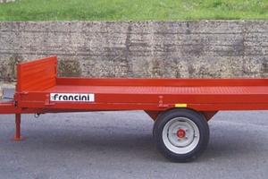Rimorchio monoasse francini pb 22b porta bins cass