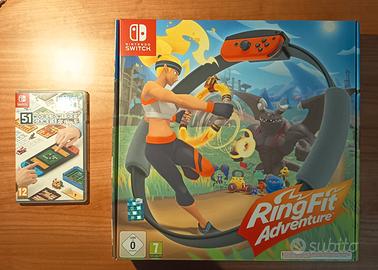 Giochi Nintendo switch: ring fit, 51 world games