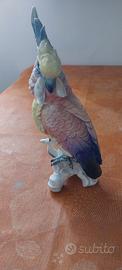 Scultura porcellana Pappagallo Karl Ens Germany