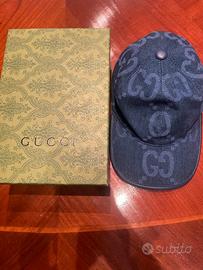 Cappello gucci blu acuro regolabile