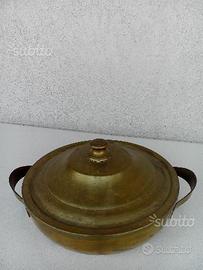 Pentola / Pirofila da forno in vetro Pyrex e Rame