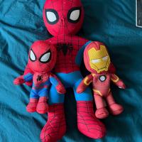 Blocco di peluches Spider Man + Iron Man (MARVEL)