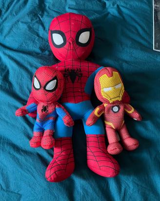 Blocco di peluches Spider Man + Iron Man (MARVEL)