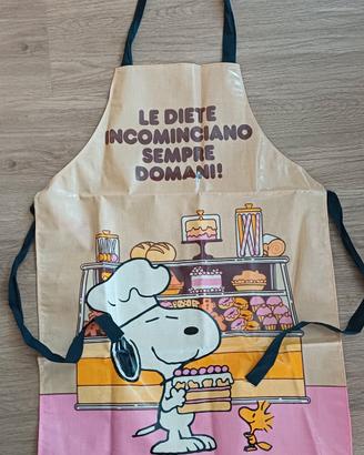 Grembiule Snoopy in tela cerata