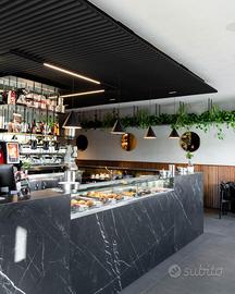 BANCO BAR CON VETRINA DROP IN FRIGOMECCANICA
