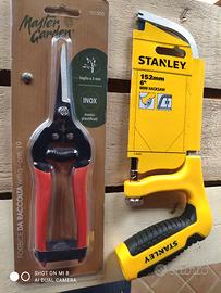 Seghetto manuale + Forbici per raccolta.