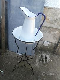 Antico vecchio lavamani arredo bagno rustico trull