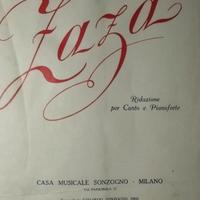 ZAZA' P. LEONCAVALLO 1900 Ed.SONZOGNO 