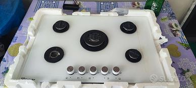 Piano cottura bianco in vetro Electrolux 