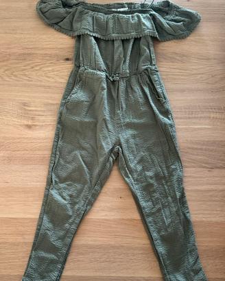 Tuta jumpsuit bambina H&M tg 5/6 anni