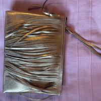 Borsa dorata con frange GUM