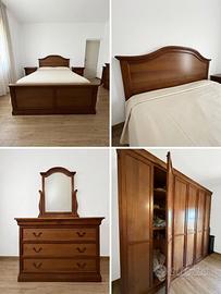 Camera da letto completa, stile rustico