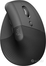 Logitech Lift Mouse Ergonomico Wireless Grafite