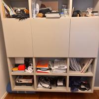 Libreria Ferrimobili grigia H170 L157 P40