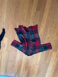 Maglione OVS donna a quadri rossi, bordeaux e grig
