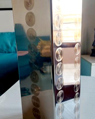 Raro Vaso Scultoreo Acciaio INOX AUSTENITICO AMMAG
