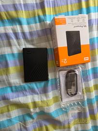Wd my passport hdd esterno  2 tb ancora in garanza