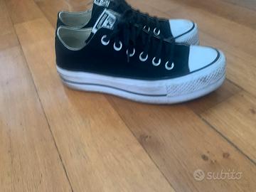 Converse All star nere con plateau