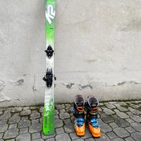 Set sci alpinismo + scarponi donna +pelle di foca