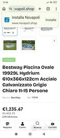 Piscina fuori terra rigida nuova